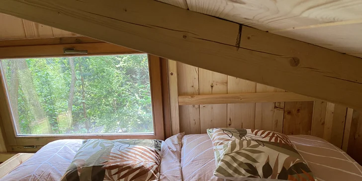 Tiny house v Podkrkonoší: útulný domček možnosť relaxácie v saune a kúpacom sude
