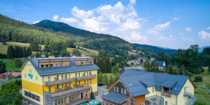 Luxusný oddych v Jeseníkoch: raňajky alebo polpenzia, procedúry aj wellness