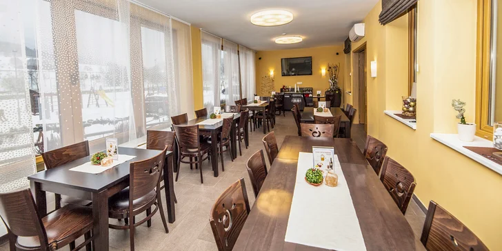 Luxusný oddych v Jeseníkoch: raňajky alebo polpenzia, procedúry aj wellness