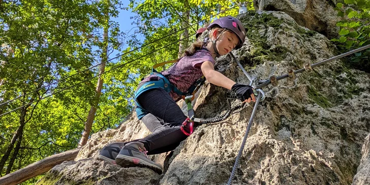 Ferrata ZVONIČKA NOVÁ BAŇA s certifikovaným inštruktorom: Detský ferratový kurz pre deti od 6 do 10 rokov