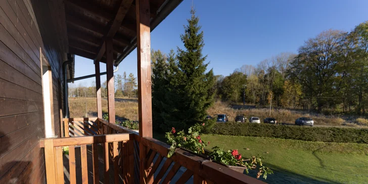 Pobyt v rodinnom rezorte na Šumave s jedlom a wellness pre pár aj rodinu