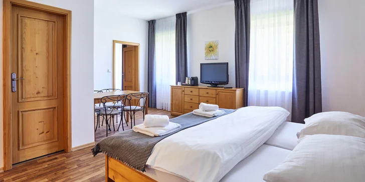 Pobyt v rodinnom rezorte na Šumave s jedlom a wellness pre pár aj rodinu