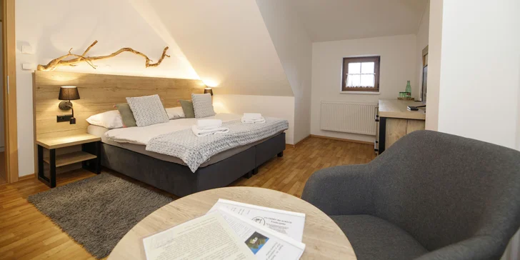 Aktívna alebo oddychová dovolenka v Kašperských Horách: pobyt so stravou aj wellness