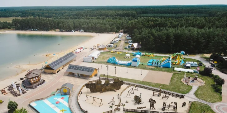 Boutique wellness rezort pri Opole: zátoka Bajka s piesočnatou plážou, strava aj zábava pre deti