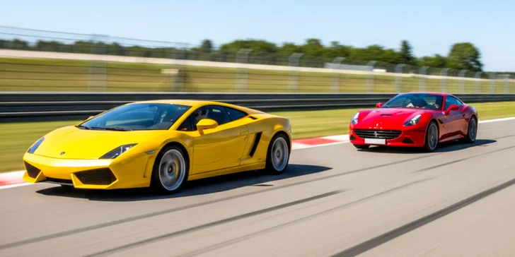 Zážitková jazda na okruhu ako spolujazdec či šofér: Lamborghini Gallardo alebo Ferrari California T