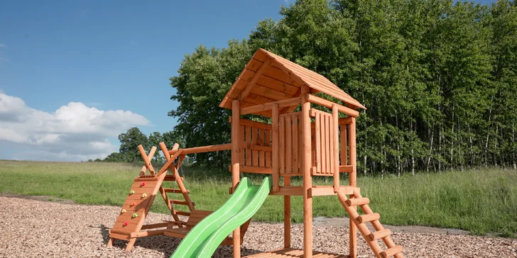 Moderná chata v južných Čechách: vlastná sauna, vírivý sud a kapacita až 6 osôb