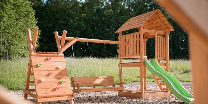 Moderná chata v južných Čechách: vlastná sauna, vírivý sud a kapacita až 6 osôb