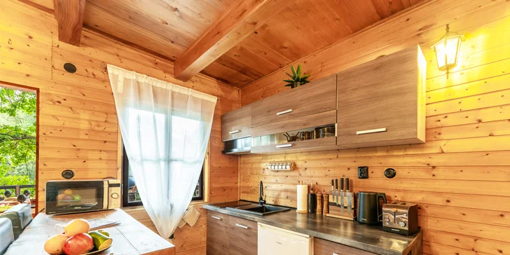 Pobyt v malebnej lesnej wellness chate len 7 km od Litomyšle: sauna, vírivka aj zapožičanie loďky