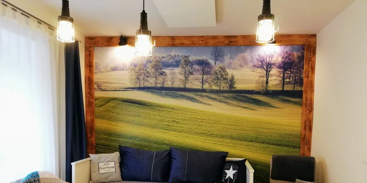 Moderné a priestranné apartmány v CHKO Železné hory pre pár aj rodinu