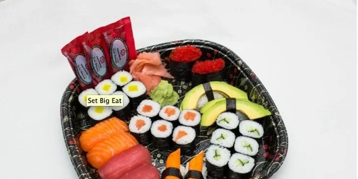 Japonský SUSHI fresh set s donáškou