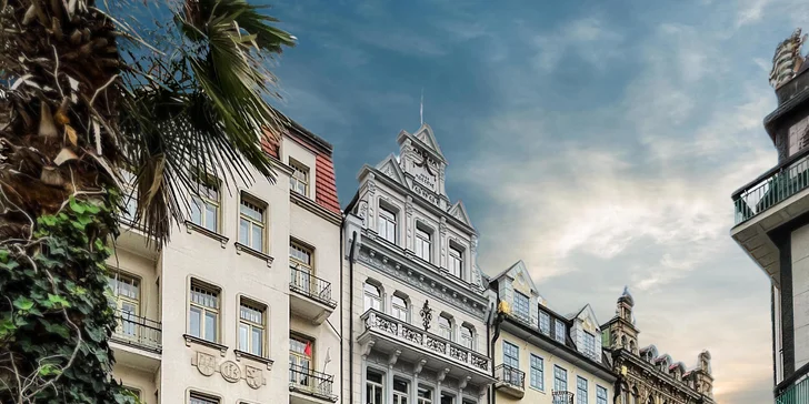 Luxusný hotel na karlovarskej kolonáde: pobyt s možnosťou raňajok aj pivných kúpeľov