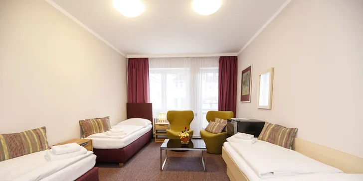 Pohodový pobyt v srdci kúpeľného mesta Poděbrady s polpenziou a vínom