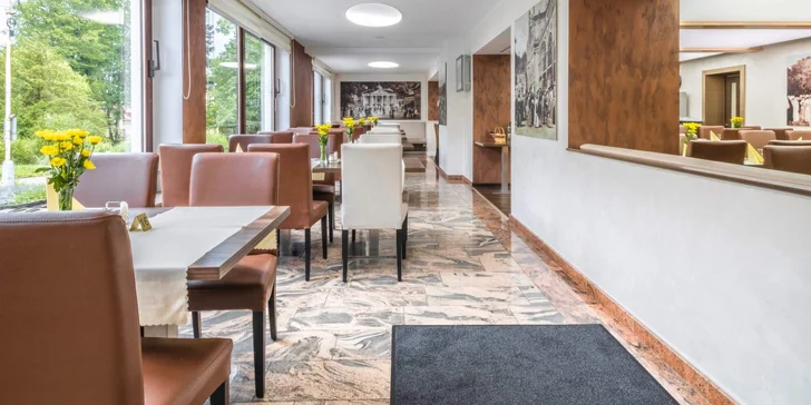 Relax v pokojnej časti Mariánskych Lázní: raňajky aj polpenzia, wellness a procedúry