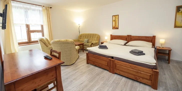 Pohoda v srdci Krkonôš: raňajky alebo polpenzia, zľava na elektrobicykle a bowling