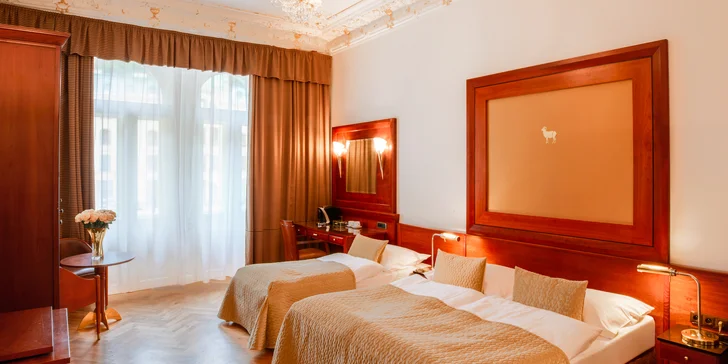 Luxusný hotel na karlovarskej kolonáde: pobyt s možnosťou raňajok aj pivných kúpeľov