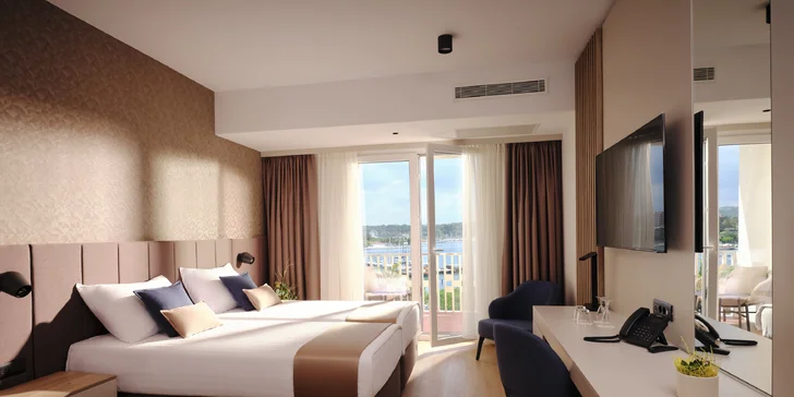 Dovolenka v Portoroži: 4* hotel s raňajkami alebo polpenziou, bazény, dieťa do 12,9 rokov zdarma