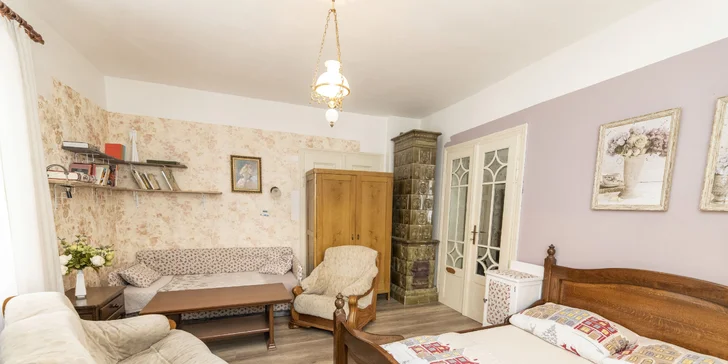 Romantické vidiecke apartmány na severe Čiech: možnosť exkurzie do sklárne aj posedenia v secesnej kaviarni