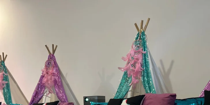 TeePee stan aj filmové plátno na párty či detskú oslavu