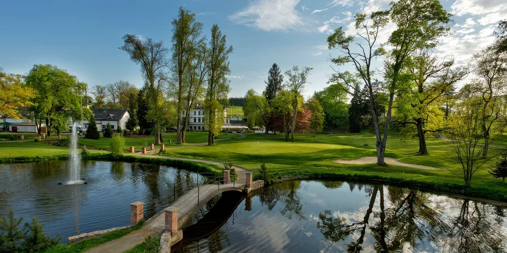 Pobyt v Golf Resorte Konopiště: raňajky, polpenzia alebo plná penzia, procedúry a neobmedzený wellness