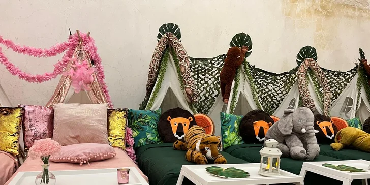 TeePee stan aj filmové plátno na párty či detskú oslavu