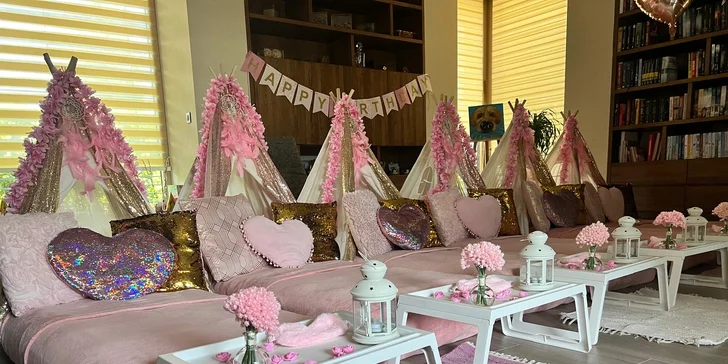 TeePee stan aj filmové plátno na párty či detskú oslavu