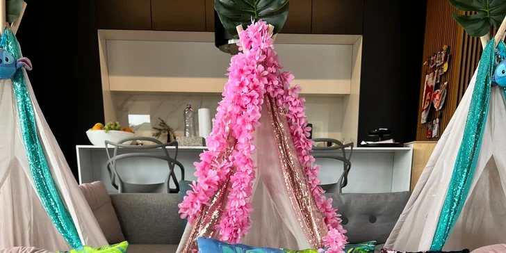 TeePee stan aj filmové plátno na párty či detskú oslavu