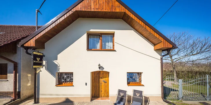 Chalupa s vinnou pivnicou na južnej Morave: gril, fľaša vína aj kôš plný dobrôt