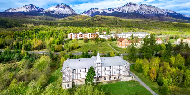 Adult friendly pobyt v hoteli dýchajúcom históriou s výhľadom na Gerlachovský štít