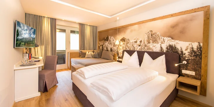 Krásny hotel v Rakúsku hneď pri zjazdovke: polpenzia plus, parádny wellness, herne pre deti