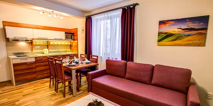 Znamenitý pobyt v Jasnej: moderné kompletne zariadené apartmány vhodné pre páry aj väčšie rodiny