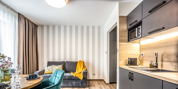Moderné apartmány v Demänovskej doline: možnosť wellness a polpenzie v 4* hoteli