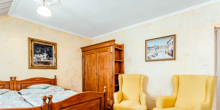 Vkusné ubytovanie s polpenziou v historickom centre Banskej Štiavnice