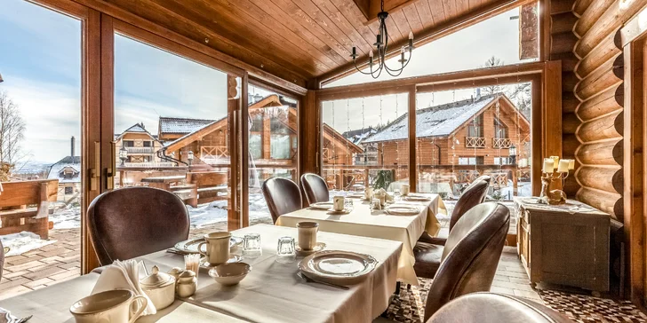 Mobilný domček v Tatranskej Lomici so súkromným wellness a polpenziou