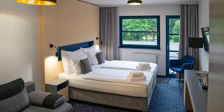 Resort Špindl pod Medvědínom: hotel pri lanovke, raňajky alebo polpenzia, vstupy do aquaparku