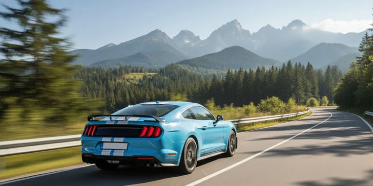 Zážitková jazda na Ford Mustang V8 GT500, Lamborghini Gallardo a Ferrari California T v premávke