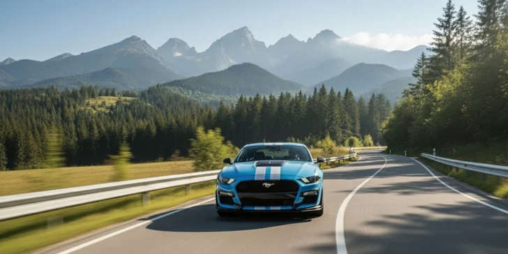 Zážitková jazda na Ford Mustang V8 GT500, Lamborghini Gallardo a Ferrari California T v premávke