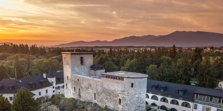 Kráľovský romantický pobyt v luxusnom hradnom hoteli s vynikajúcou gastronómiou a možnosťou využitia wellness