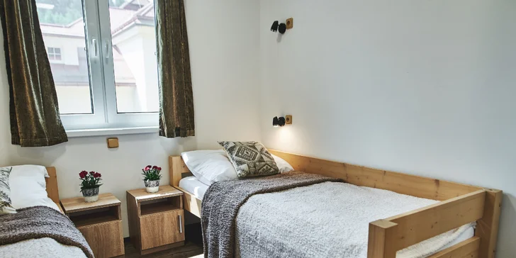 Bílá v Beskydoch: apartmány s kuchynkou, vstup do detského parku aj možnosť privátnej sauny