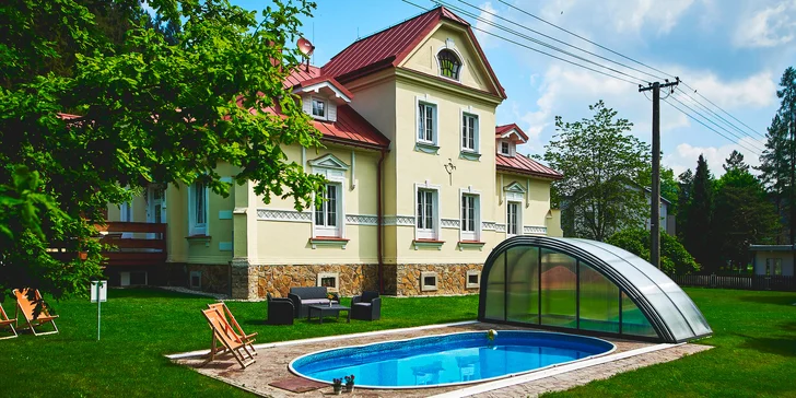 Bílá v Beskydoch: apartmány s kuchynkou, vstup do detského parku aj možnosť privátnej sauny