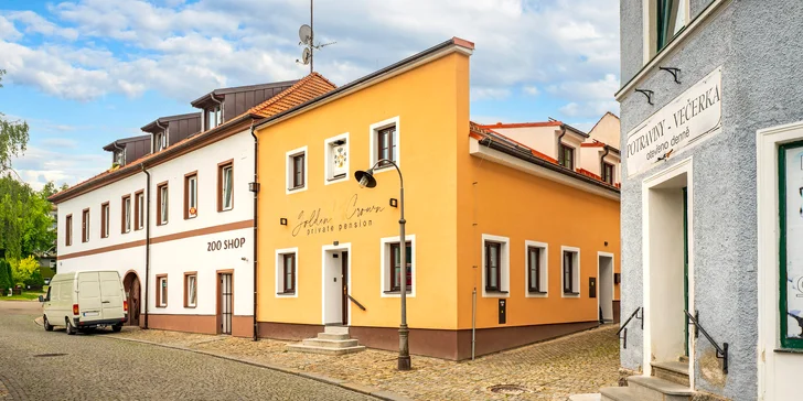 Krásy Českého Krumlova: zrekonštruovaný penzión pri rieke a raňajky