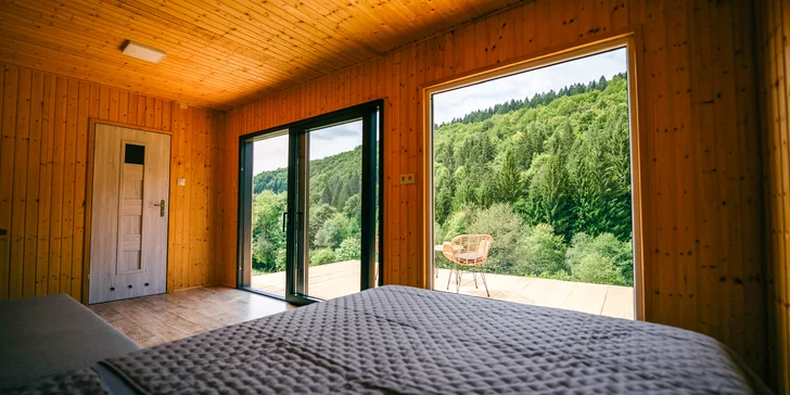 Pobyt v drevenom domčeku uprostred prírody pre 2 až 4 osoby