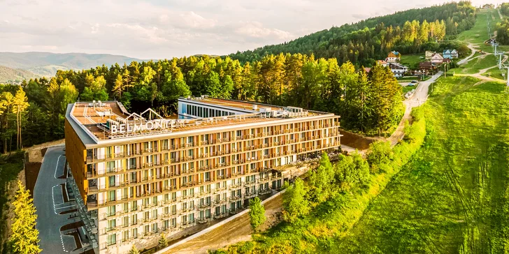 5* luxusný horský hotel v Krynici-Zdrój vedľa zjazdovky s neobmedzeným wellness
