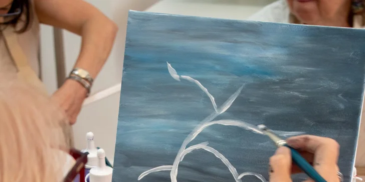 Kreatívny workshop maľovania akrylom s občerstvením a neobmedzeným proseccom alebo vareným vínom