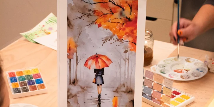 Kreatívny workshop maľovania akrylom s občerstvením a neobmedzeným proseccom alebo vareným vínom