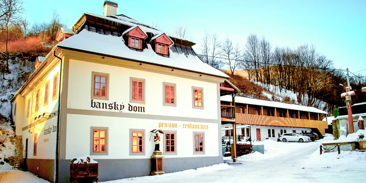 Oddych v Štiavnických vrchoch: penzión s raňajkami či polpenziou a wellness