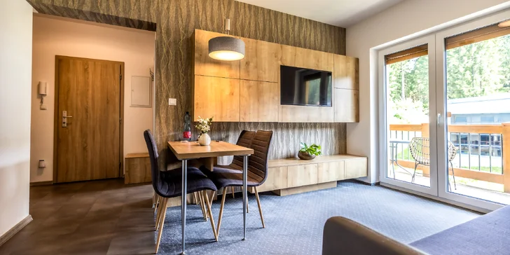 Pobyt plný pohody v štýlovom apartmáne v srdci lyžiarskeho strediska Jasná pre 2 až 4 osoby