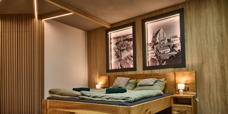 Pobyt v Pivnom apartmáne v centre Znojma: fínska sauna, pivný kúpeľ a 4 litre piva