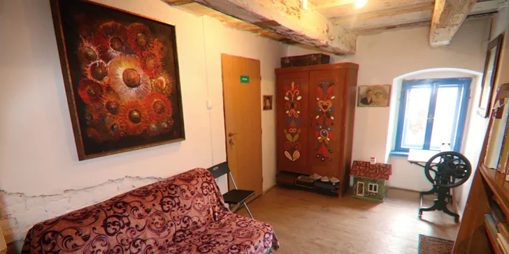 Ubytovanie v originálnom mlynskom apartmáne na juhu Moravy pre milovníkov kumštu