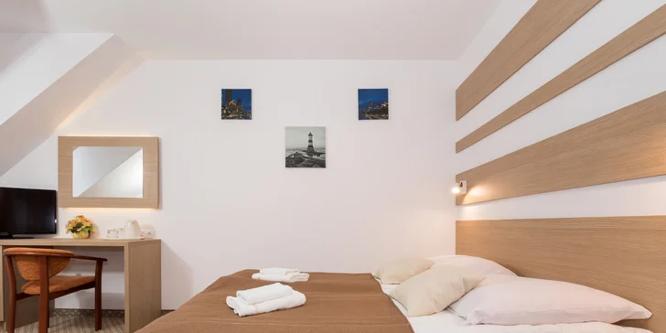 Penzión v baltskej dedine Rewal 400 m od piesočnatej pláže: raňajky alebo polpenzia aj neobmedzený wellness