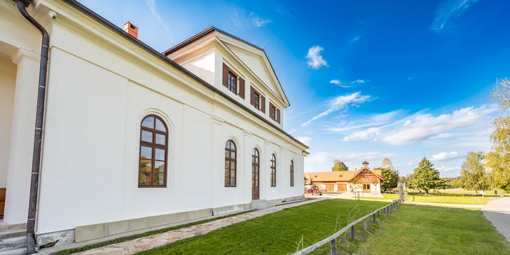 Príjemný pobyt na kaštieli neďaleko Valtíc a Lednice s raňajkami a privátnym wellness